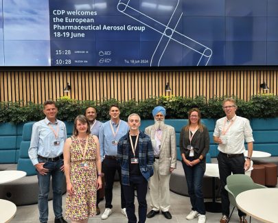 Members of the European Pharmaceutical Aerosol Group (EPAG) at Cambridge Design Partnership’s UK headquarters.