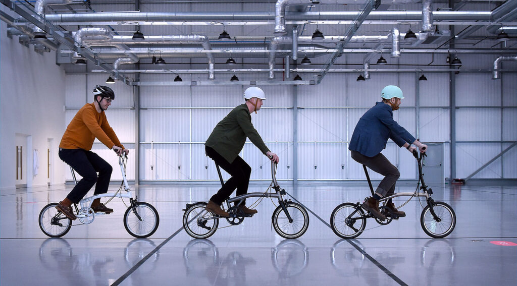 Brompton bikes at Cambridge Design Partnership